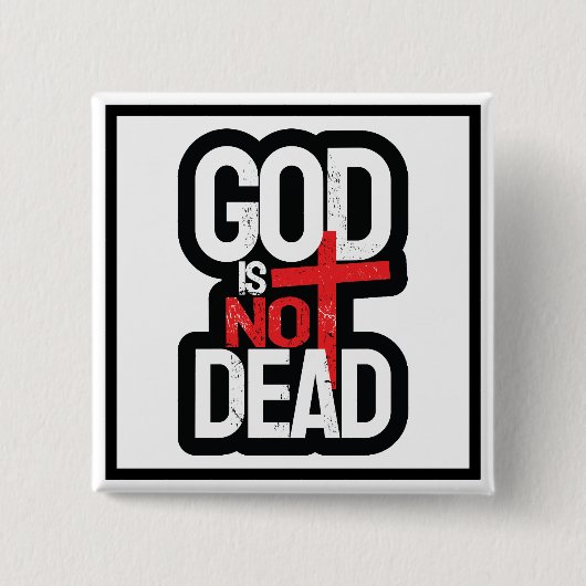 Gott ist nicht tot button (Vorderseite)
