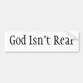 Gott ist nicht wirklich autoaufkleber (Vorne)