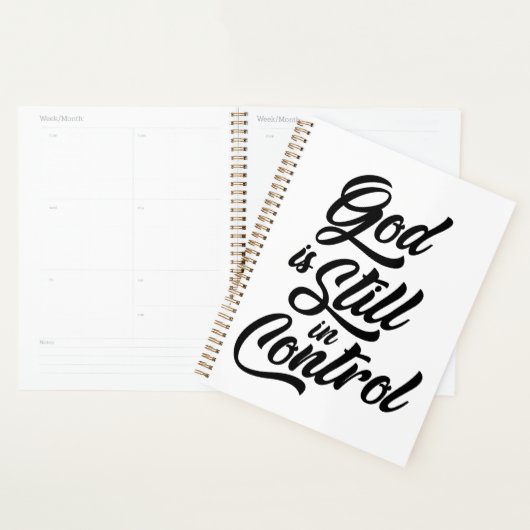 Gott ist noch in der Kontrolle Christlicher Zitat Planer (Anzeige)