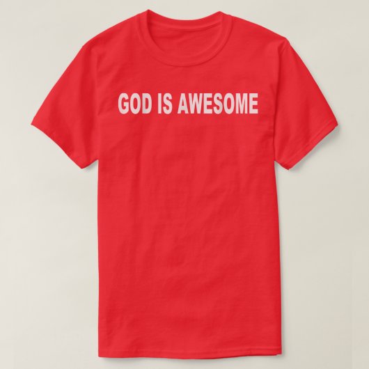 Gott ist Phantastischer T - Shirt (Design vorne)