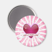 Gott ist reine Liebe Magnet (Vorderseite/Rückseite)