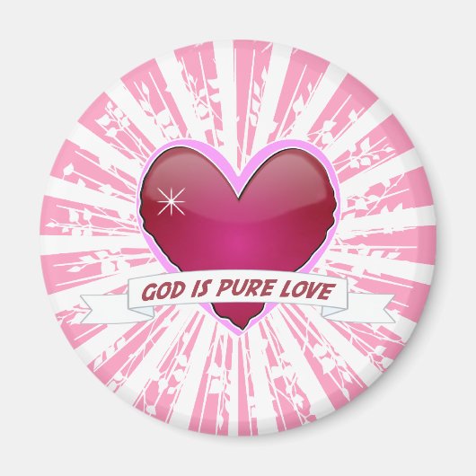 Gott ist reine Liebe Magnet (Vorne)