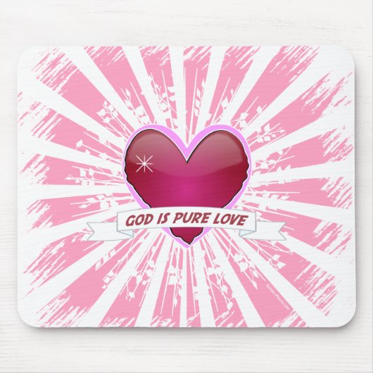 Gott ist reine Liebe Mousepad (Vorne)