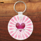 Gott ist reine Liebe Schlüsselanhänger (Vorderseite)