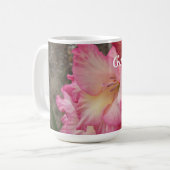 Gott ist - rosa Blume Tasse gut (Vorderseite Links)