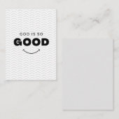 Gott ist so gut Bibel Herringbone Christlicher Gla Mitteilungskarte (Vorne/Hinten)