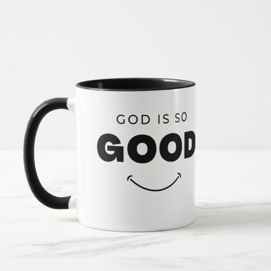 Gott ist so gute Gott Tasse, Glaube Tasse, Christl Tasse (Links)
