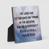 Gott ist souverän fotoplatte (Vorderseite)