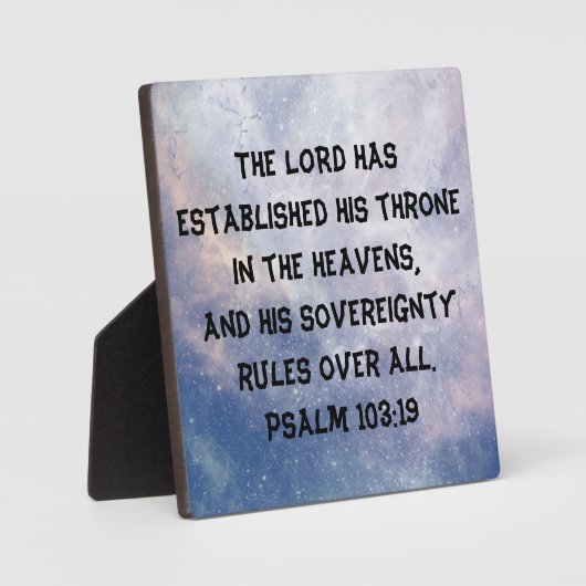 Gott ist souverän fotoplatte (Vorderseite)