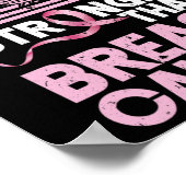 Gott ist stärker als Brustkrebs-Bewusstsein Chris Poster (Ecke)