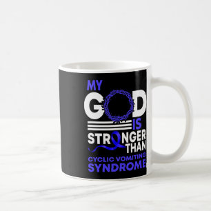 Gott ist stärker als das zyklische Erbrechen Syndr Kaffeetasse
