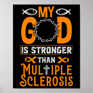 Gott ist stärker als Multiple Sklerose Poster