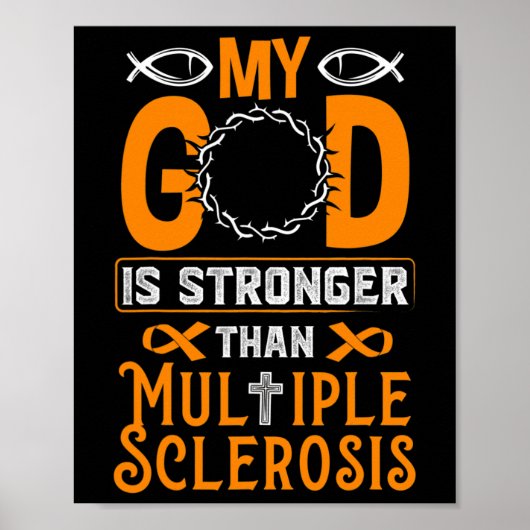 Gott ist stärker als Multiple Sklerose Poster (Vorne)