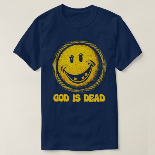Gott ist tot Nihilist Meme Design T-Shirt (Design vorne)
