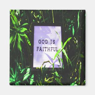 Gott ist treu Christlich Magnet