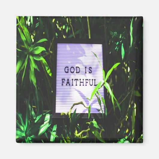 Gott ist treu Christlich Magnet (Vorne)