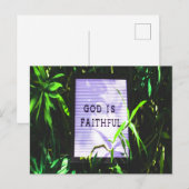 Gott ist treu Christlich Postkarte (Vorne/Hinten)