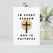 Gott ist treu dankeskarte (Stehend Vorderseite)