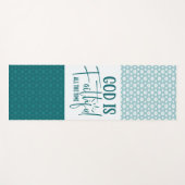 Gott ist treu die ganze Zeit Aqua Yoga Mat Yogamatte (Vorderseite (Horizontal))