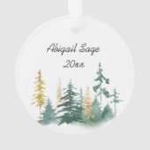 Gott ist treu, die ganze Zeit Weihnachten Ornament (Rückseite)