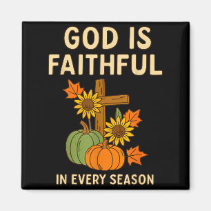 Gott ist treu Fall Christlicher Bibelvers Kürbis Magnet