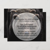 Gott ist treu über Versuchung Postkarte (Vorne/Hinten)