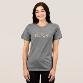 Gott ist treue Frauen Tri-Blend Shirt (Vorderseite voll)