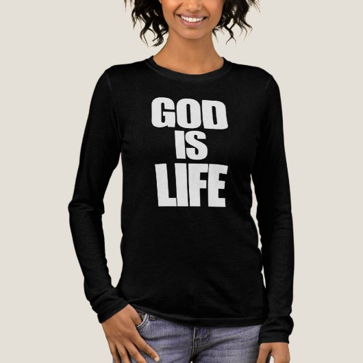 Gott ist Tri-Blend shirt (Vorderseite)