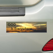 GOTT ist überall inspirierend Sonnenuntergang Autoaufkleber (Auf Auto)