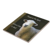 Gott ist überall Schafe Fliese (Seite)