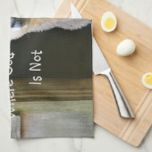 Gott ist überall Schafe Geschirrtuch (Viertel Falte)