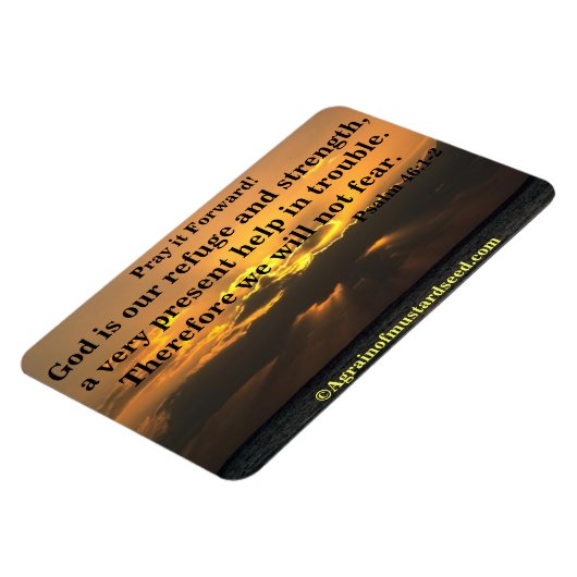 Gott ist unser Bibelangebot Magnet (Linke Seite)