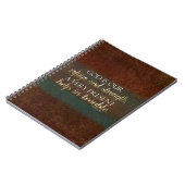 Gott ist unsere Zuflucht Christliche Verse Brown/G Notizblock (Linke Seite)