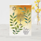 "Gott ist unsere Zuflucht" Karte (Gelbe Blume)