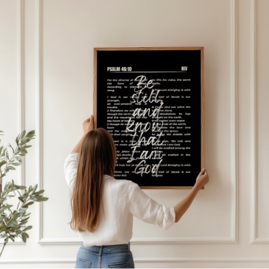 Gott ist unsere Zuflucht Psalm 46 Fall Wall Art Poster