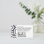 Gott ist unsere Zuflucht und Kraft Kirche Ereignis Visitenkarte (Stehend Vorderseite)