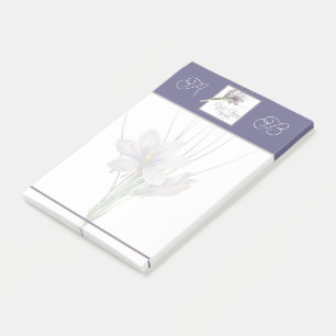 Gott ist unsere Zuflucht und Kraft Monogramm Post-it Klebezettel