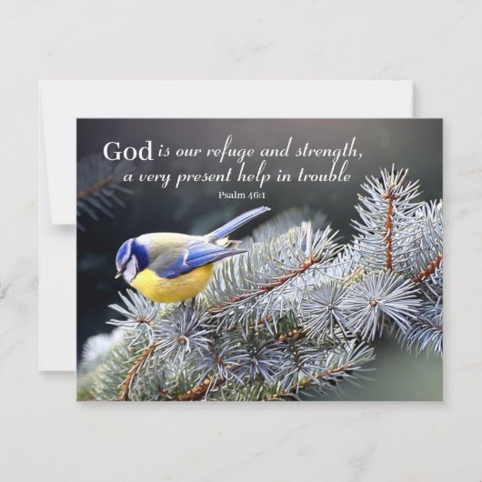 Gott ist unsere Zuflucht und Stärke Karte (Vorderseite)