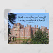 Gott ist unsere Zuflucht und Stärke Postkarte (Vorne/Hinten)