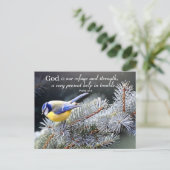 Gott ist unsere Zuflucht und Stärke Postkarte (Stehend Vorderseite)
