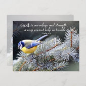 Gott ist unsere Zuflucht und Stärke Postkarte (Vorne/Hinten)