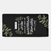 'Gott ist unsere Zuflucht und Stärke' Psalm 46:1 Banner (Horizontal)