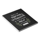 'Gott ist unsere Zuflucht und Stärke' Psalm 46:1 Notizblock (angewinkelt)