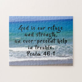 Gott ist unsere Zuflucht und Stärke Psalm 46:1 Str Puzzle
