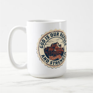 Gott ist unsere Zuflucht und Stärke Psalm 46:1 Vin Kaffeetasse