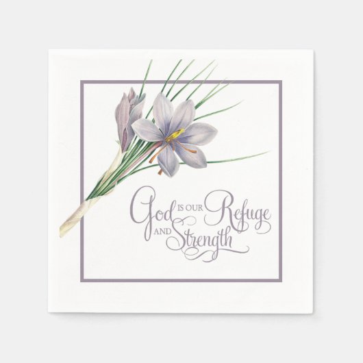 Gott ist unsere Zuflucht und Stärke Serviette (Vorderseite)