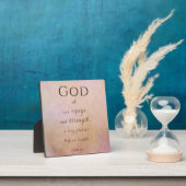 Gott ist unsere Zuflucht Wohngestaltung Plaque mit Fotoplatte (InSitu)