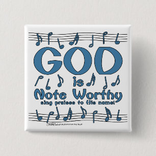 Gott ist wert Worthy Button
