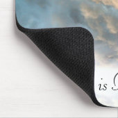 Gott ist - Wolken Mousepad fantastisch (Ecke)