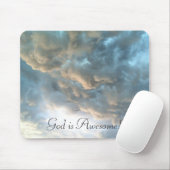 Gott ist - Wolken Mousepad fantastisch (Mit Mouse)